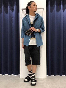 「FUJIROCKEEN」｜くろろろんさん（メンズ・170cm）の夏コーディネート