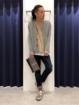 「アイテム（クラッチバッグ）」を使った、くろろろんさん（メンズ・169cm）の夏コーディネート