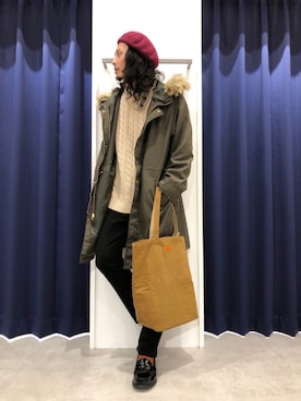 「THE SHOP TK （ザ ショップ ティーケー ）のアイテム（モッズコート）」を使った、くろろろんさん（メンズ・169cm）の秋コーディネート