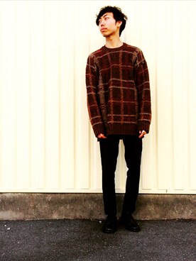 「VAN（バン）のアイテム（シューズ）」を使った、ISOMUNAさん（メンズ・170cm）の冬コーディネート