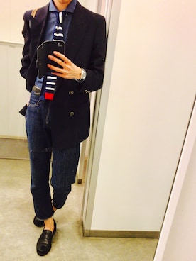 「YSL（ワイエスエル）のアイテム（ジャケット/アウター）」を使った、ISOMUNAさん（メンズ・170cm）の春コーディネート