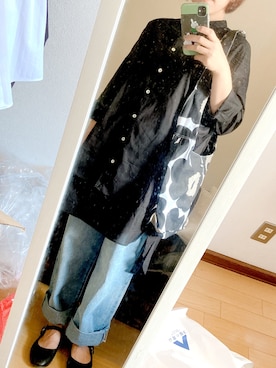 「SVEC（シュベック）のカンフーシューズ kung fu Shoes / ストラップパンプス（バレエシューズ）」を使った、すずあやさん（レディース・165cm）の夏コーディネート