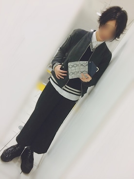 「SEVENDAYS=SUNDAY（セブンデイズサンデイ）のアイテム（MA-1）」を使った、マルさん（レディース・165cm）の冬コーディネート