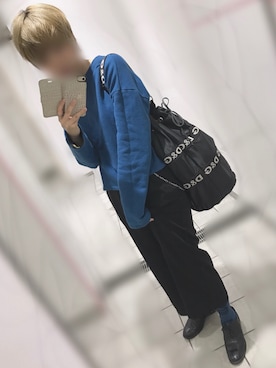 「blue」｜「アイテム（ソックス/靴下）」を使った、マルさん（レディース・165cm）の春コーディネート
