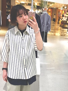 「RITO（リト）のアイテム」を使った、NISHIHARA HIKARIさん（レディース・155cm）の春コーディネート