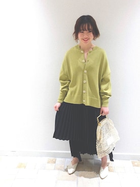 「WRAPINKNOT（ラッピンノット）のアイテム」を使った、NISHIHARA HIKARIさん（レディース・155cm）の春コーディネート