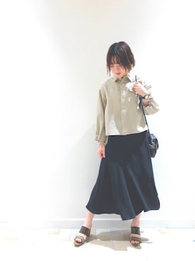 「ELIN（エリン）のアイテム」を使った、NISHIHARA HIKARIさん（レディース・155cm）の春コーディネート