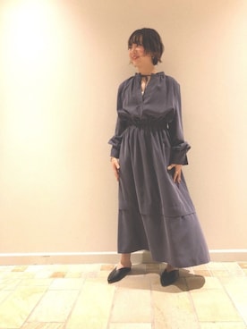 「STUDIOUS（ステュディオス）のアイテム（シューズ）」を使った、NISHIHARA HIKARIさん（レディース・155cm）の春コーディネート