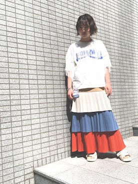 「MIHARAYASUHIRO（ミハラヤスヒロ）のアイテム」を使った、NISHIHARA HIKARIさん（レディース・155cm）の春コーディネート