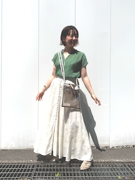 NISHIHARA HIKARIさん（レディース・155cm）の春コーディネート