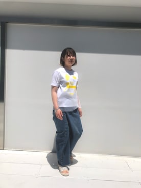 「MAISON EUREKA（メゾンエウレカ）のアイテム」を使った、NISHIHARA HIKARIさん（レディース・155cm）の春コーディネート