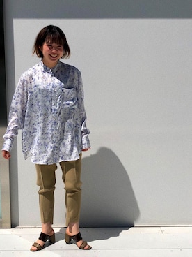 「08sircus（ゼロエイトサーカス）のアイテム」を使った、NISHIHARA HIKARIさん（レディース・155cm）の春コーディネート