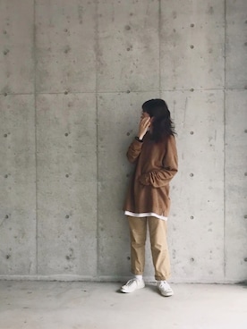 「JACK PURCELL（ジャックパーセル）の【converse】JACK PURCEL（スニーカー）」を使った、yukoさん（レディース・170cm）の秋コーディネート