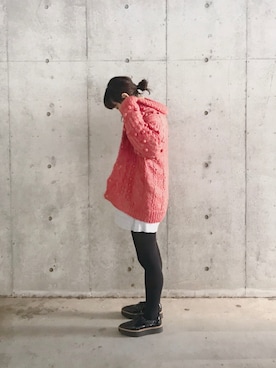 「シアタープロダクツ(THEATRE PRODUCTS)」｜「アイテム（スウェット）」を使った、yukoさん（レディース・170cm）の秋コーディネート