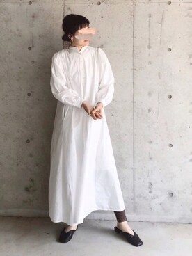 yukoさんの「靴下屋/ 2×2リブ 裾メロウレギンス 12分丈」を使ったコーディネート