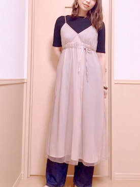 「おうちスタイル」｜かっしーさん（レディース・165cm）の春コーディネート