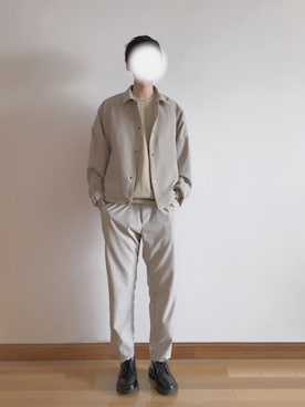 「SENSE OF PLACE by URBAN RESEAR」｜「アイテム（スウェット）」を使った、Kashimaさん（メンズ・170cm）の春コーディネート