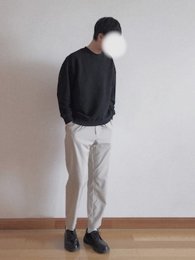 「FACTOTUM（ファクトタム）のアイテム（スウェット）」を使った、Kashimaさん（メンズ・170cm）の春コーディネート