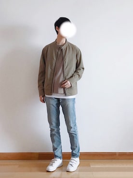 「BAYFLOW(BAYFLOW)」｜「アイテム（ブルゾン）」を使った、Kashimaさん（メンズ・170cm）の春コーディネート