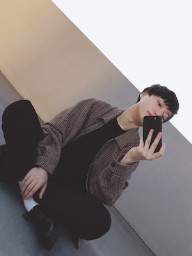 「Steven Alan」｜「アイテム（ブルゾン）」を使った、Kashimaさん（メンズ・170cm）の秋コーディネート