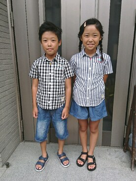 suｰさん（キッズ・126cm）の夏コーディネート