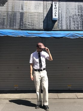 「アイテム（フォーマルスーツ/小物）」を使った、Chi Hin Ngさん（メンズ・178cm・20代）の夏コーディネート