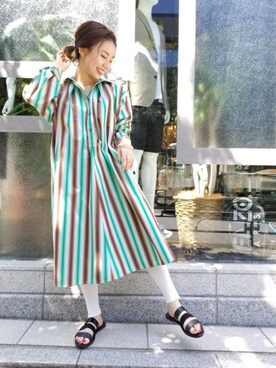 Marni マルニ のシャツワンピースを使った人気ファッションコーディネート Wear