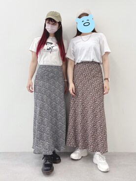 「キャップ女子」｜Noeru☺︎さん（レディース・158cm）の夏コーディネート