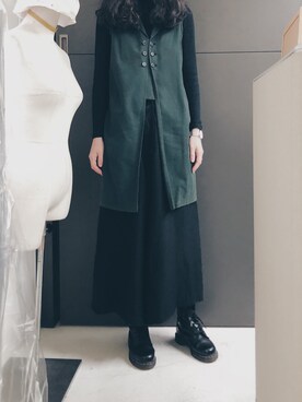 「widepants」｜Ethel C. さん（レディース・165cm）の冬コーディネート