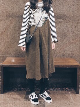 「handmade」｜「アイテム（スウェット）」を使った、Ethel C. さん（レディース・165cm）の冬コーディネート