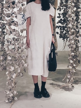 「Yohji Yamamoto（ヨウジヤマモト）のアイテム（ショルダーバッグ）」を使った、Ethel C. さん（レディース・165cm）の春コーディネート