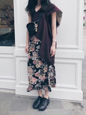 「skirt」｜「アイテム（アクセサリー）」を使った、Ethel C. さん（レディース・165cm）の夏コーディネート