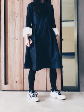 「PUMA thunder spectra」｜Ethel C. さん（レディース・165cm）の冬コーディネート