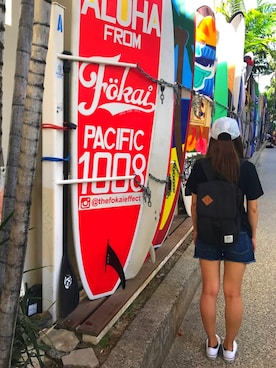 「H&M DIVIDED（エイチアンドエム　ディヴァイデッド）のアイテム（キャップ）」を使った、Ayaさん（レディース・162cm）の春コーディネート