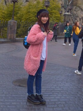 「BUBBLES（バブルス）のアイテム（バッグ）」を使った、寺沢ありす    アイドル教室さん（レディース・162cm）の冬コーディネート