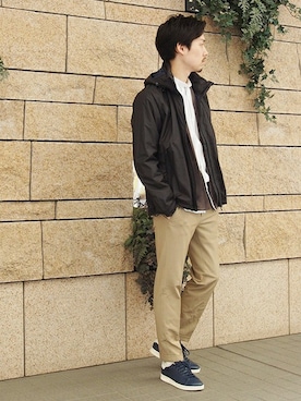 「TATRAS（タトラス）のアイテム（マウンテンパーカー）」を使った、JUNPEIさん（メンズ・175cm）の冬コーディネート