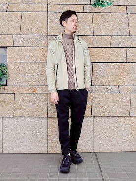 「TATRAS」｜「アイテム（その他アウター）」を使った、JUNPEIさん（メンズ・175cm）の冬コーディネート