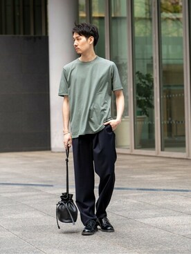 「cellar door」｜「アイテム（その他シューズ）」を使った、JUNPEIさん（メンズ・174cm）の春コーディネート
