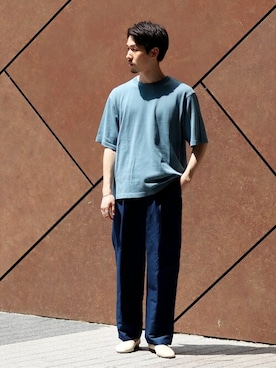 「EDIFICE（エディフィス）のアイテム（その他シューズ）」を使った、JUNPEIさん（メンズ・173cm）の春コーディネート