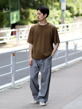 「COMMON PROJECTS（コモンプロジェクト）のアイテム」を使った、JUNPEIさん（メンズ・173cm）の春コーディネート