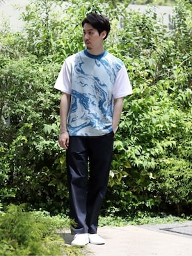 「COMMON PROJECTS（コモンプロジェクト）のアイテム」を使った、JUNPEIさん（メンズ・173cm）の春コーディネート