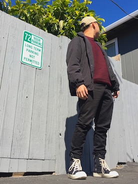 「TOPMAN（トップマン）のアイテム（ニット/セーター）」を使った、senさん（メンズ・170cm）の春コーディネート