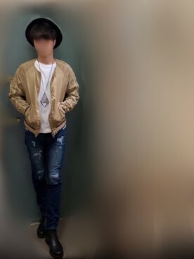 「Yohji Yamamoto（ヨウジヤマモト）のアイテム（ブーツ）」を使った、hollyさん（メンズ・175cm）の春コーディネート