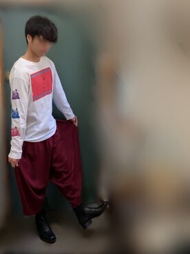 「Yohji Yamamoto（ヨウジヤマモト）のアイテム（ブーツ）」を使った、hollyさん（メンズ・175cm）の春コーディネート