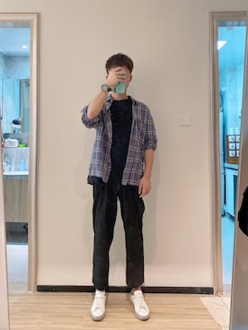 「COMMON PROJECTS（コモンプロジェクト）のアイテム」を使った、我是你的小钱包呀！さん（メンズ・177cm・20代）の冬コーディネート