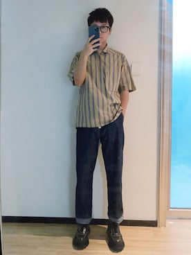「日系极简」｜我是你的小钱包呀！さん（メンズ・177cm）の秋コーディネート