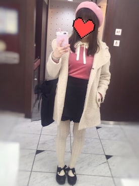 「Dip Drops（Dip Drops）のアイテム」を使った、ねこのこさん（レディース・154cm）の冬コーディネート