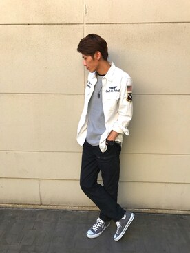 akashiさん（メンズ・179cm）の春コーディネート