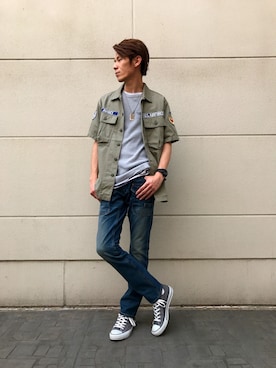 akashiさん（メンズ・179cm）の春コーディネート