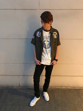 akashiさん（メンズ・179cm）の夏コーディネート